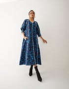 FRIDA DRESS - NAVY view 1