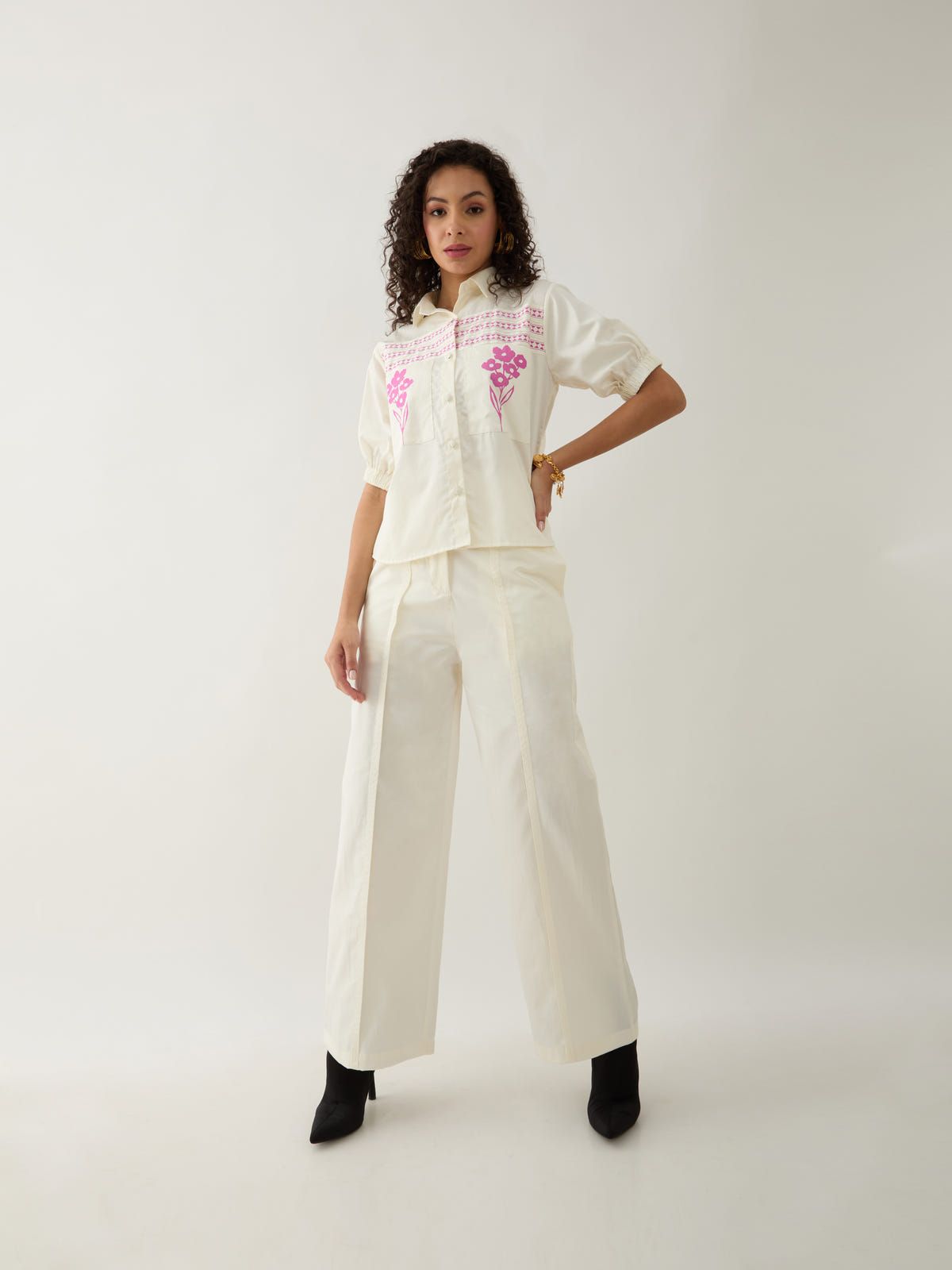SPRING SHIRT - OFF WHITE - image 1