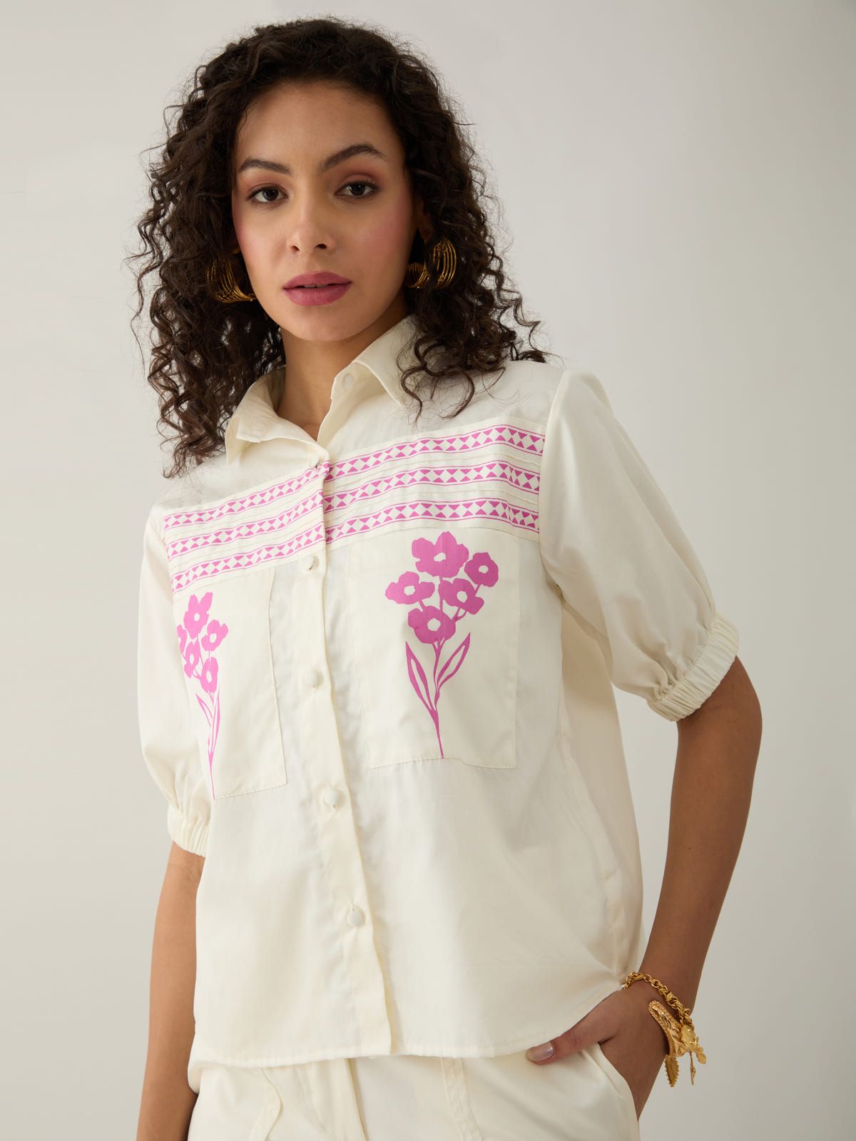 SPRING SHIRT - OFF WHITE - image 5