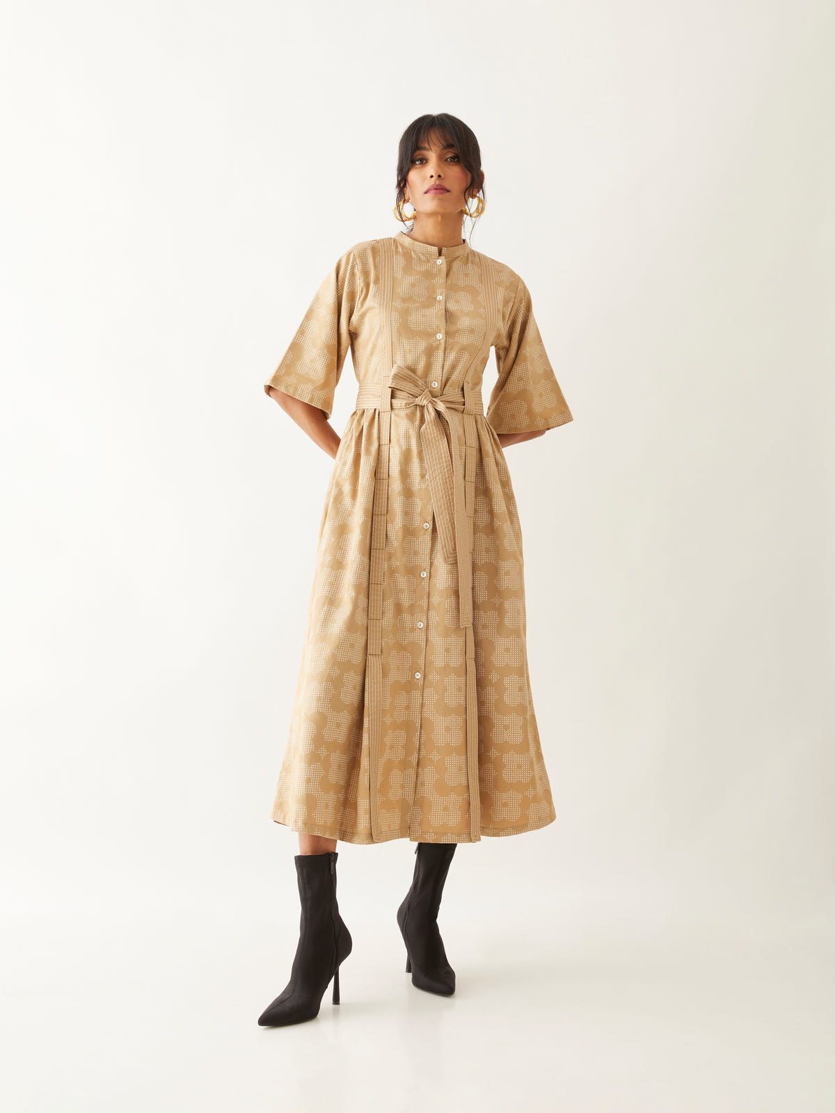 MALTA DRESS - SAND - image 1