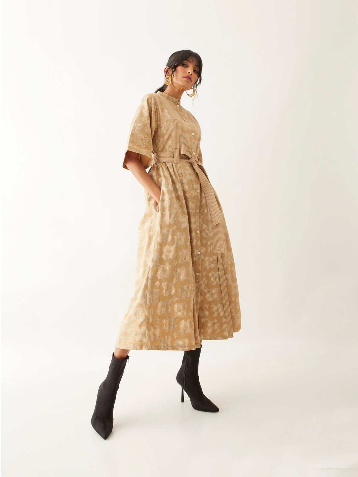 MALTA DRESS - SAND - image 4