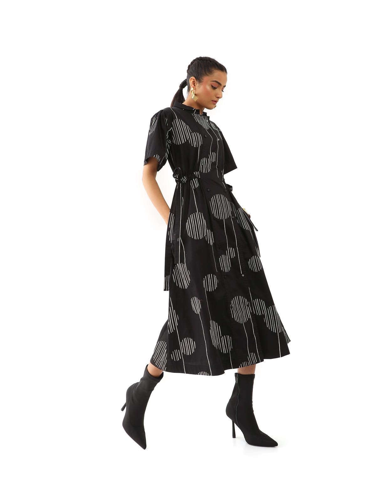 HEIDI DRESS - BLACK - image 2