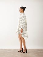 BETTY DRESS - OFF WHITE view 3