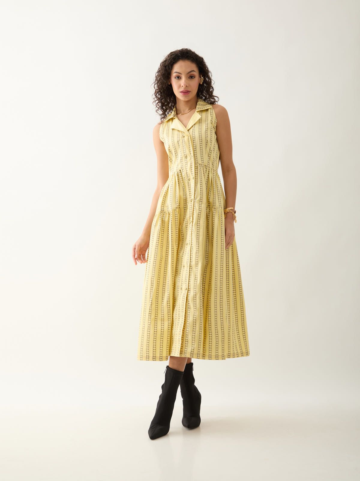 LIAM DRESS - LEMON - image 1