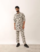 KABIR STENCIL SHIRT - IVORY view 2
