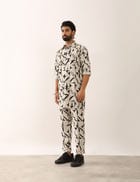 KABIR STENCIL SHIRT - IVORY view 3