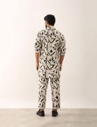 KABIR STENCIL SHIRT - IVORY view 4