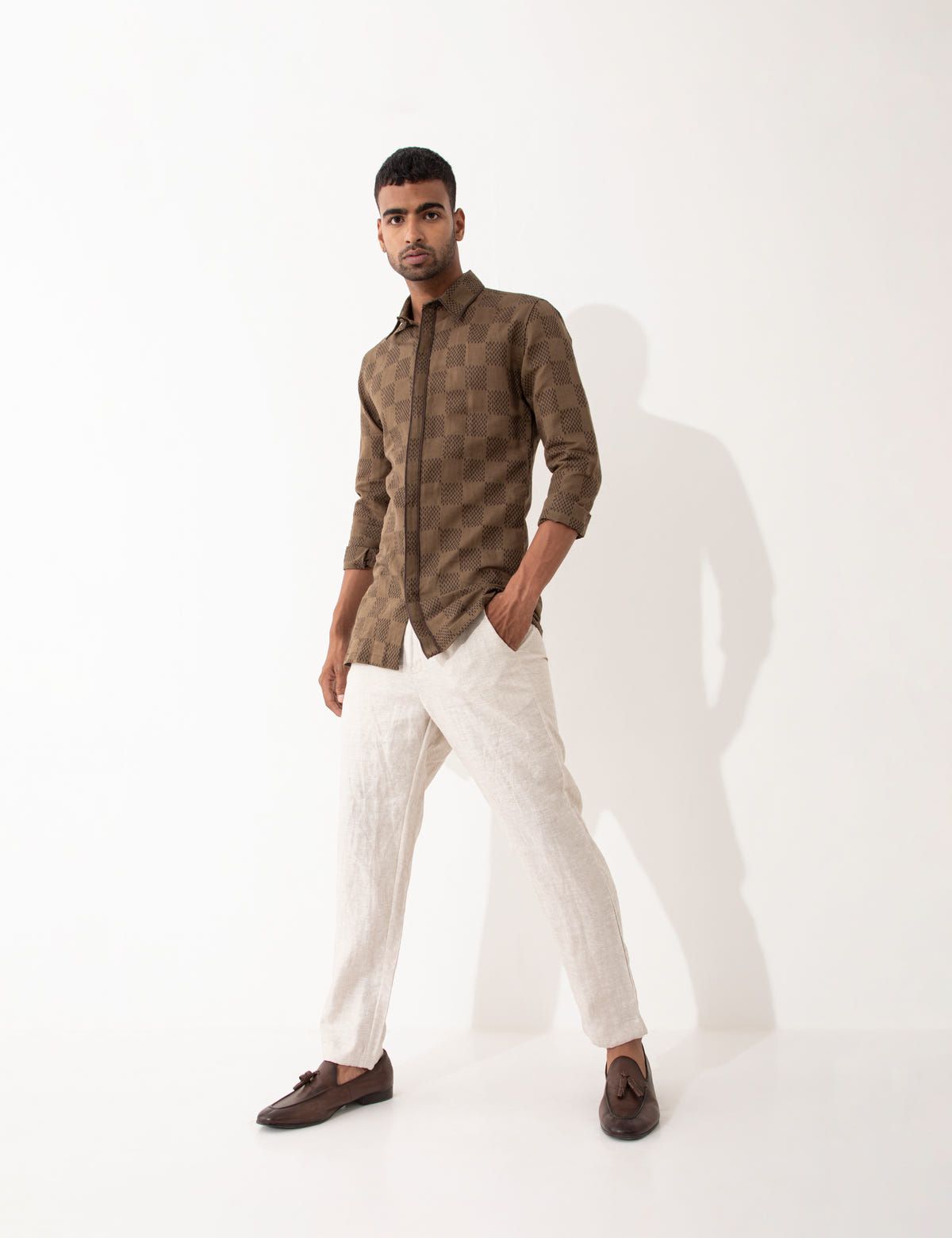 HARRIS MESH SHIRT - BROWN - image 6