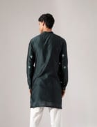 Jamie Hand Embroidered Kurta Set - Forest view 4