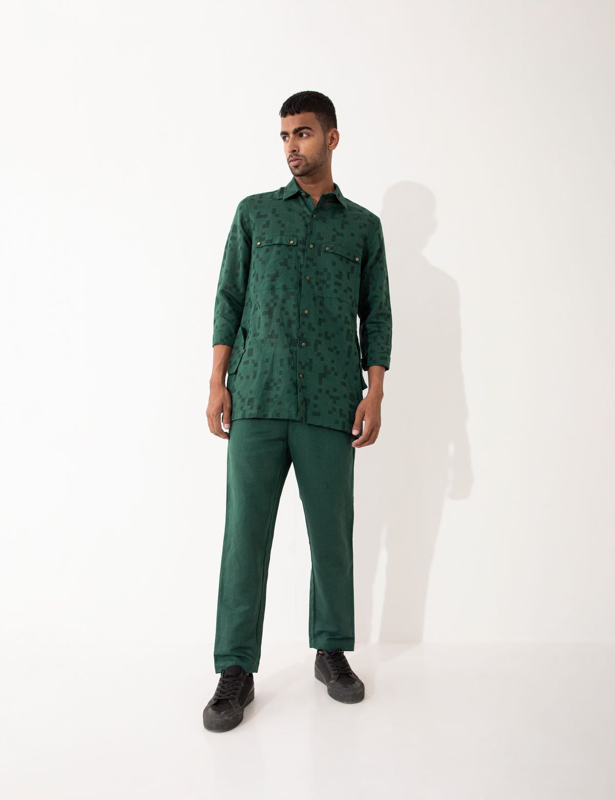 FEZZI CUBE  SHIRT SET - GREEN - image 5