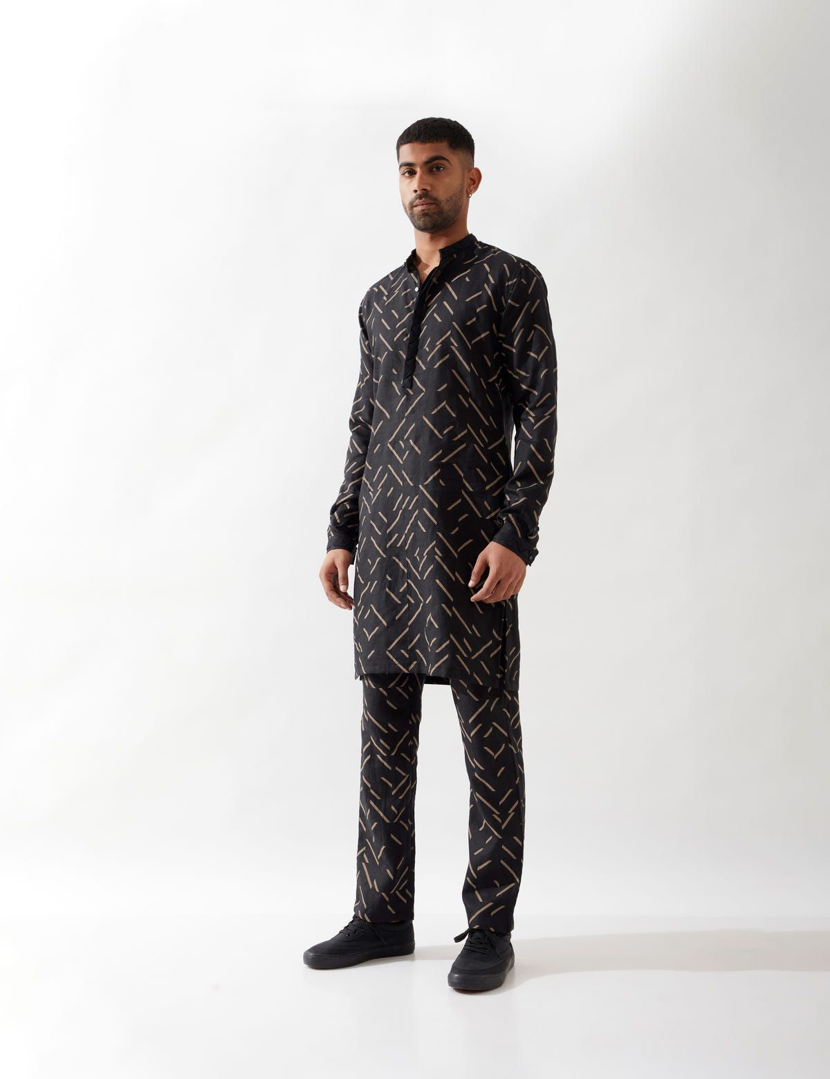 AIDEN PATHWAY KURTA SET - BLACK - image 2
