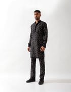 AIDEN PATHWAY KURTA SET - BLACK view 2