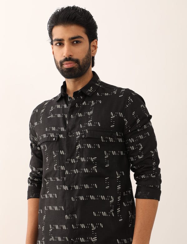 SON OF A NOBLE - SNOB — GAURAV TRACE SHIRT - BLACK