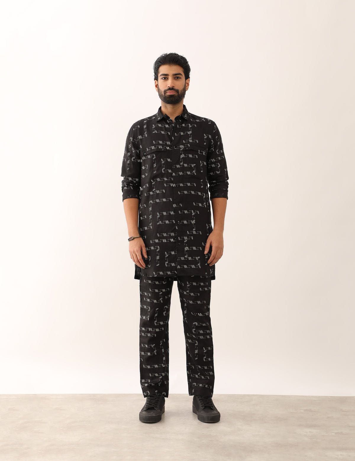 GAURAV TRACE SHIRT - BLACK - image 2