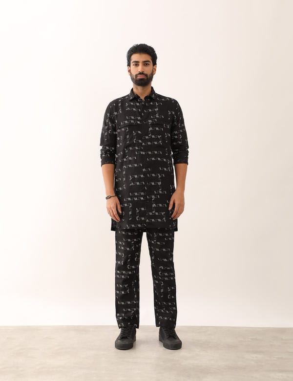 SON OF A NOBLE - SNOB — GAURAV TRACE SHIRT - BLACK