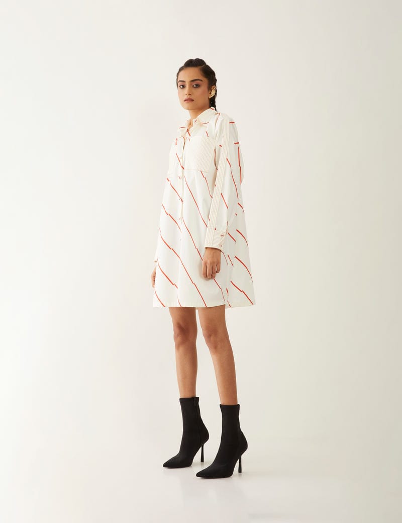 RUBY DRESS - OFF WHITE