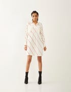 RUBY DRESS - OFF WHITE view 4
