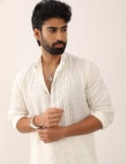 ZESHAN KURTA - WHITE view 1