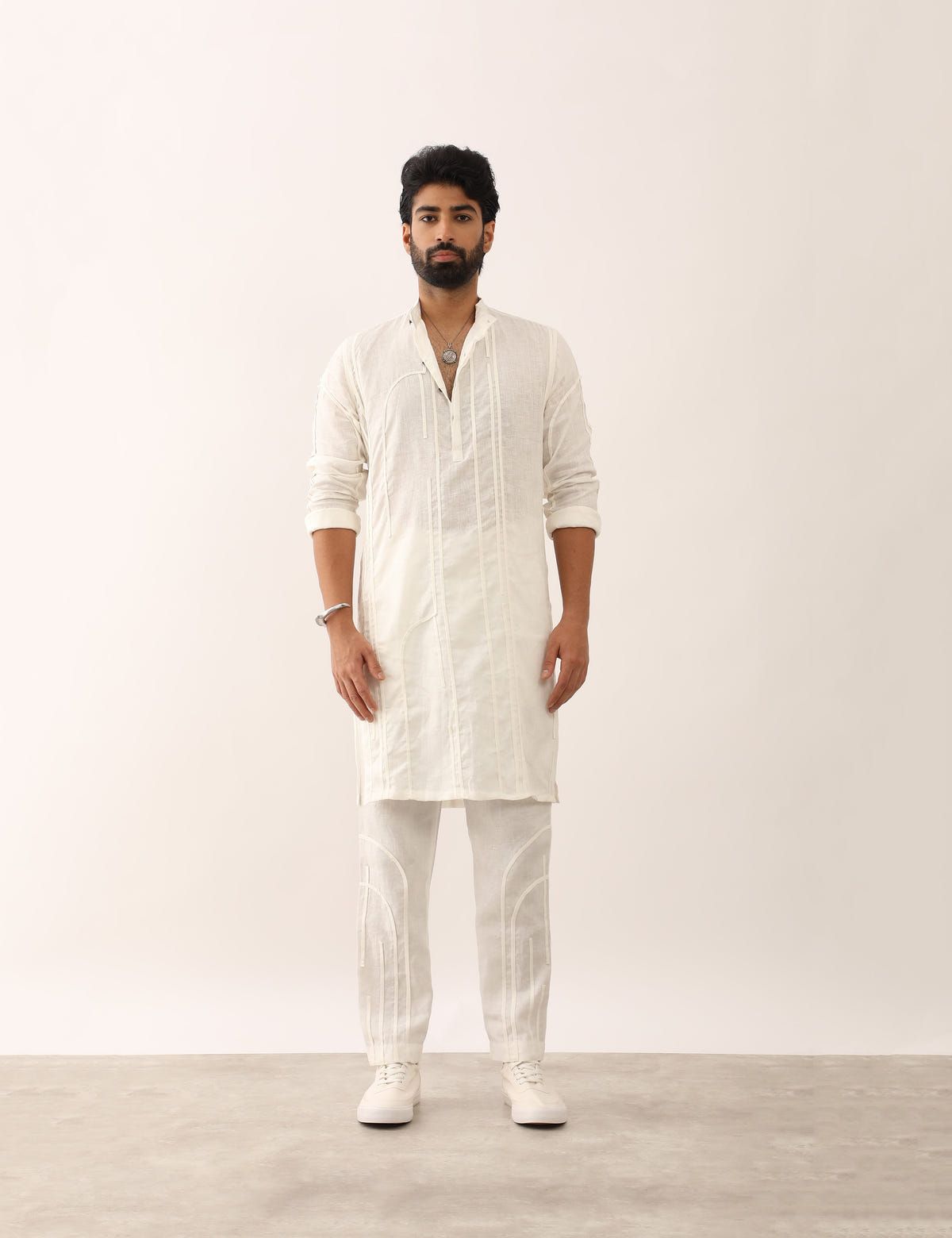 ZESHAN KURTA - WHITE - image 2