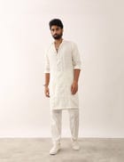 ZESHAN KURTA - WHITE view 5