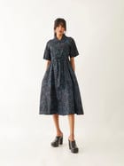 PLUME DRESS - BLACK view 1