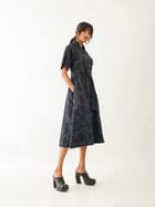 PLUME DRESS - BLACK view 2