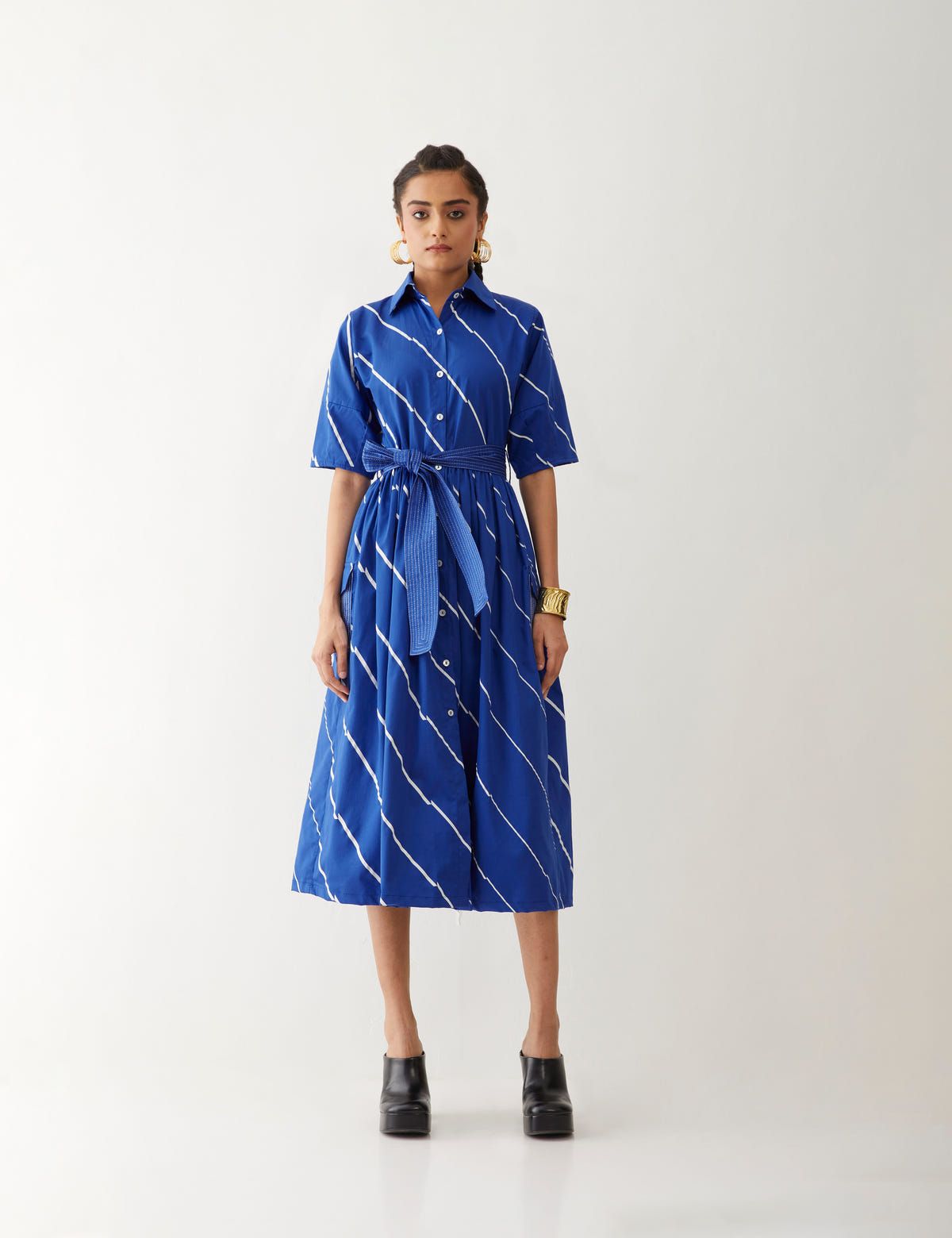 OLIVIA DRESS - COBALT - image 2