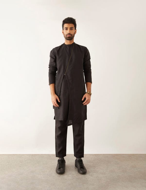 SON OF A NOBLE - SNOB — HOSON - KURTA - BLACK