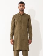 EVANS DOT TO DOT KURTA - BROWN view 1