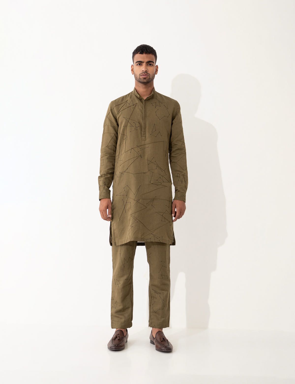 EVANS DOT TO DOT KURTA - BROWN - image 6