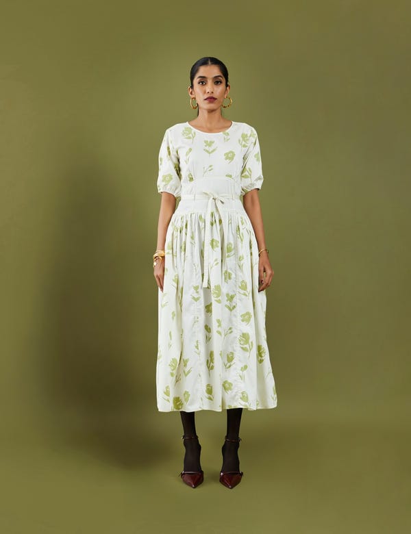 SON OF A NOBLE - SNOB — AKASA DRESS - OFF WHITE