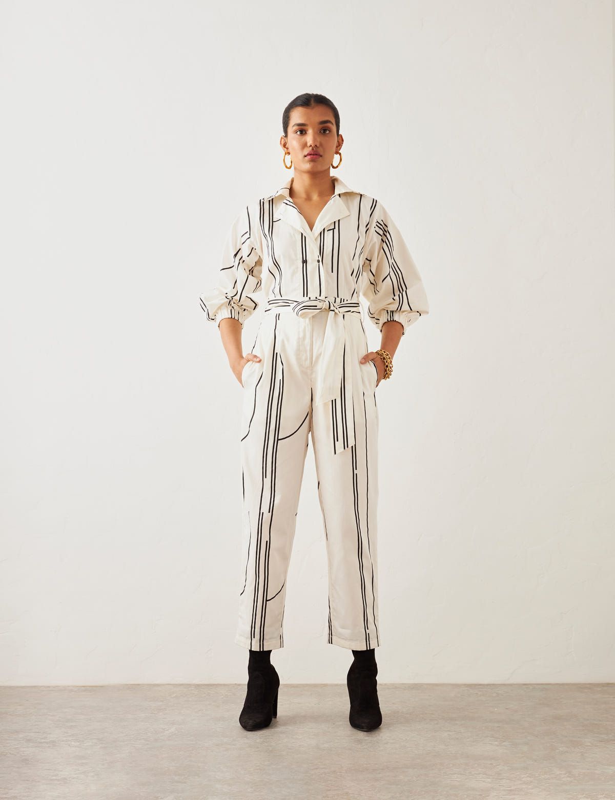 BOWLER JUMPSUIT - OFF WHITE - image 1