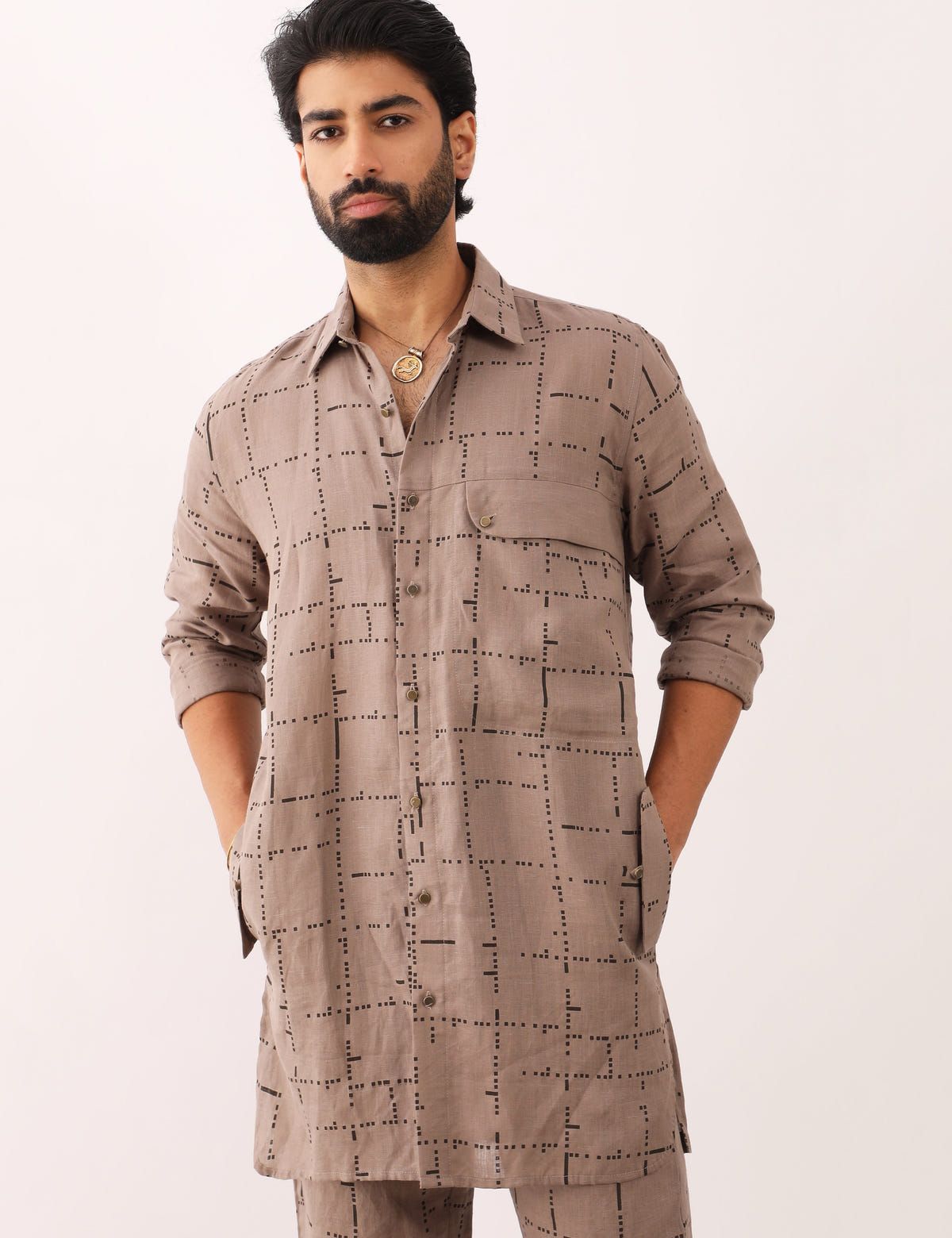 AVI TETRIS SHIRT - STONE - image 1