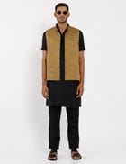 DOWNTOWN WAISTCOAT - LOOK- CAMEL view 2