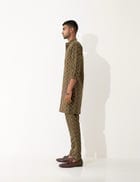 KENO HOPSCOTCH KURTA SET- BROWN view 4