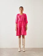 ADDISON DRESS - LILY PINK view 2