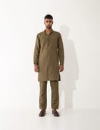 GENO KURTA SET  - BROWN view 1
