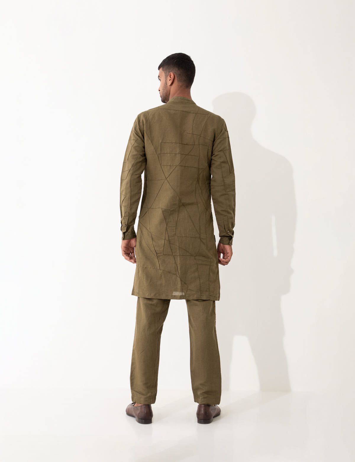 GENO KURTA SET  - BROWN - image 3