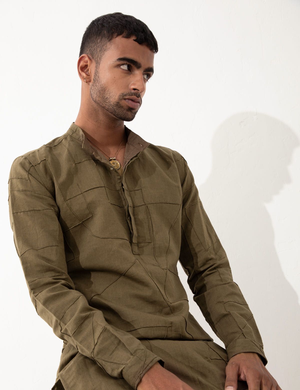 GENO KURTA SET  - BROWN - image 7