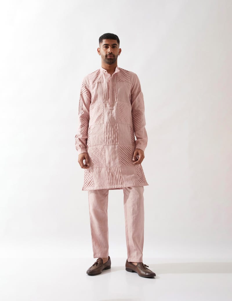 EZRA KURTA SET - PINK
