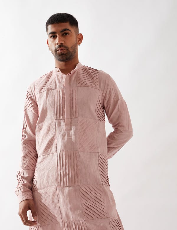SON OF A NOBLE - SNOB — EZRA KURTA SET - PINK