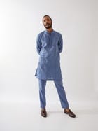 LEBI KURTA - BLUE view 4