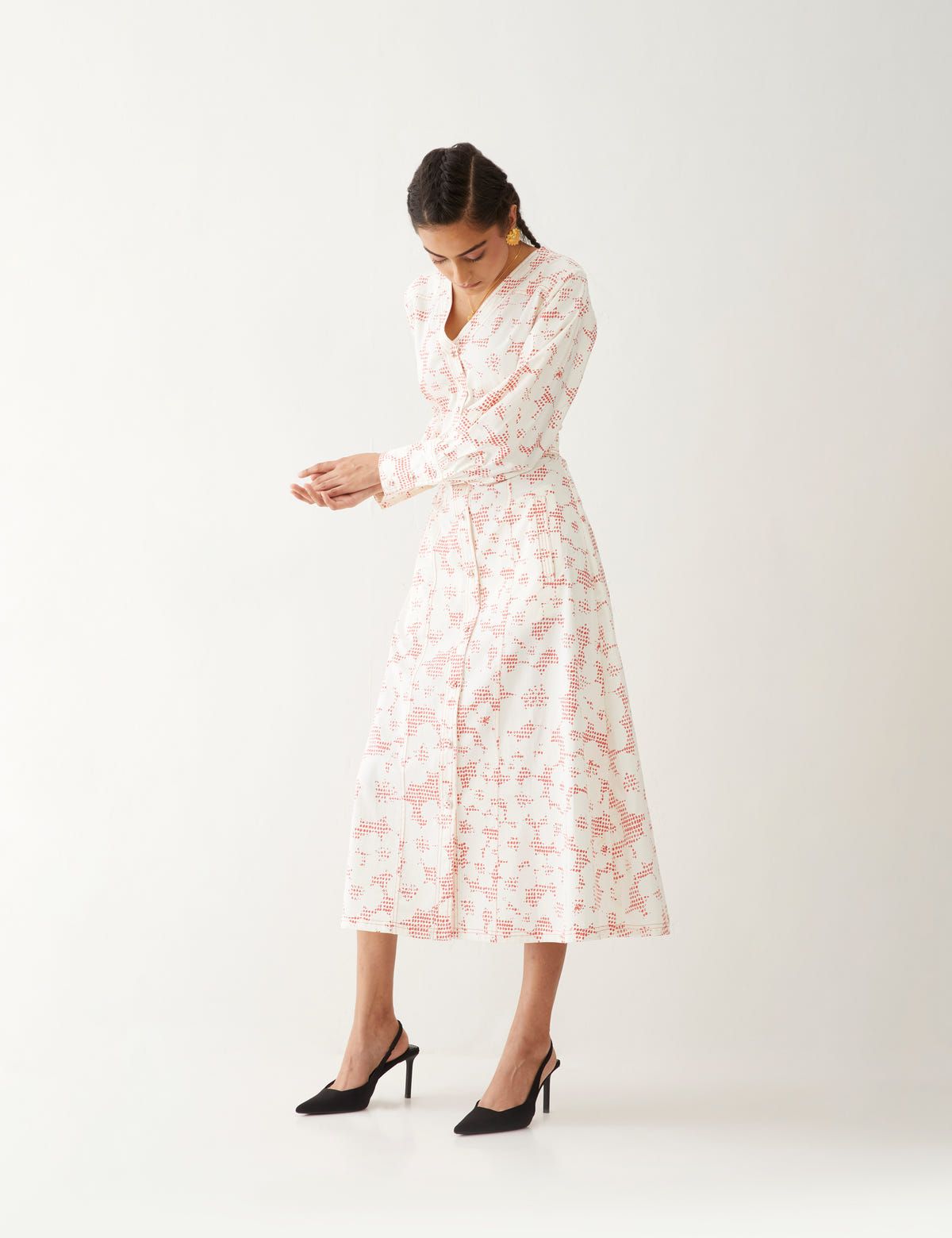 INNIS DRESS - OFF WHITE - image 2