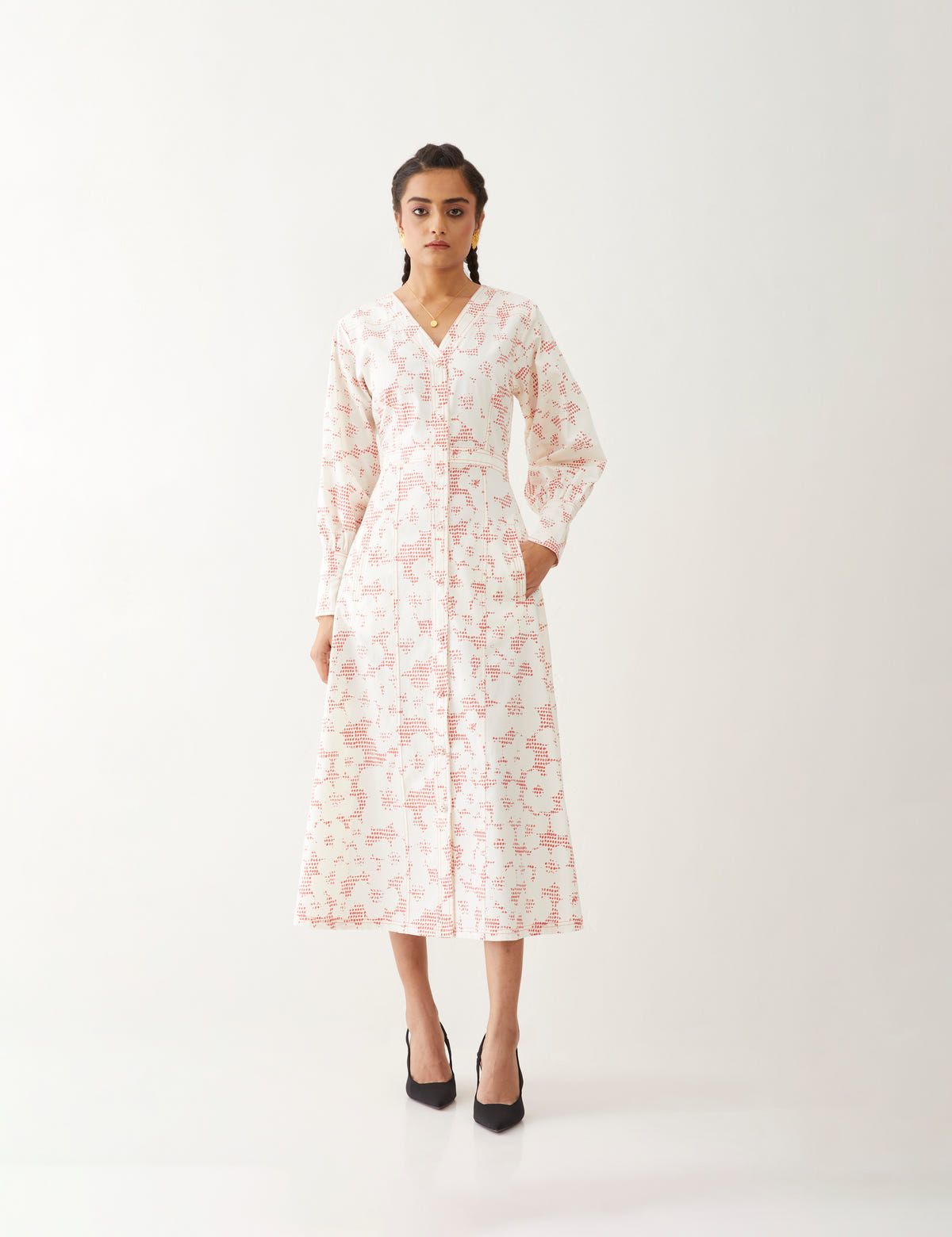 INNIS DRESS - OFF WHITE - image 4