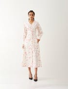 INNIS DRESS - OFF WHITE view 4