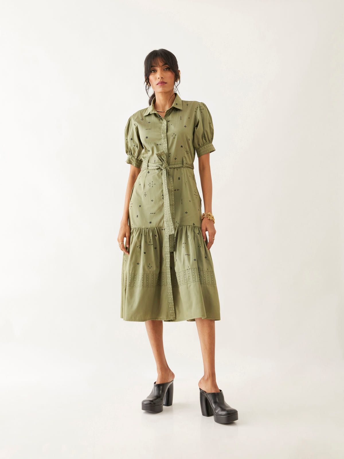 LENI DRESS - SAGE - image 1