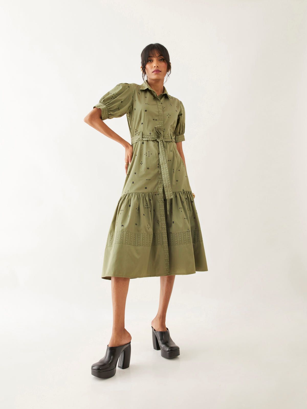 LENI DRESS - SAGE - image 4