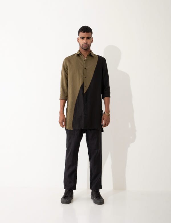 SON OF A NOBLE - SNOB — BROCK SHIRT SET - BROWN