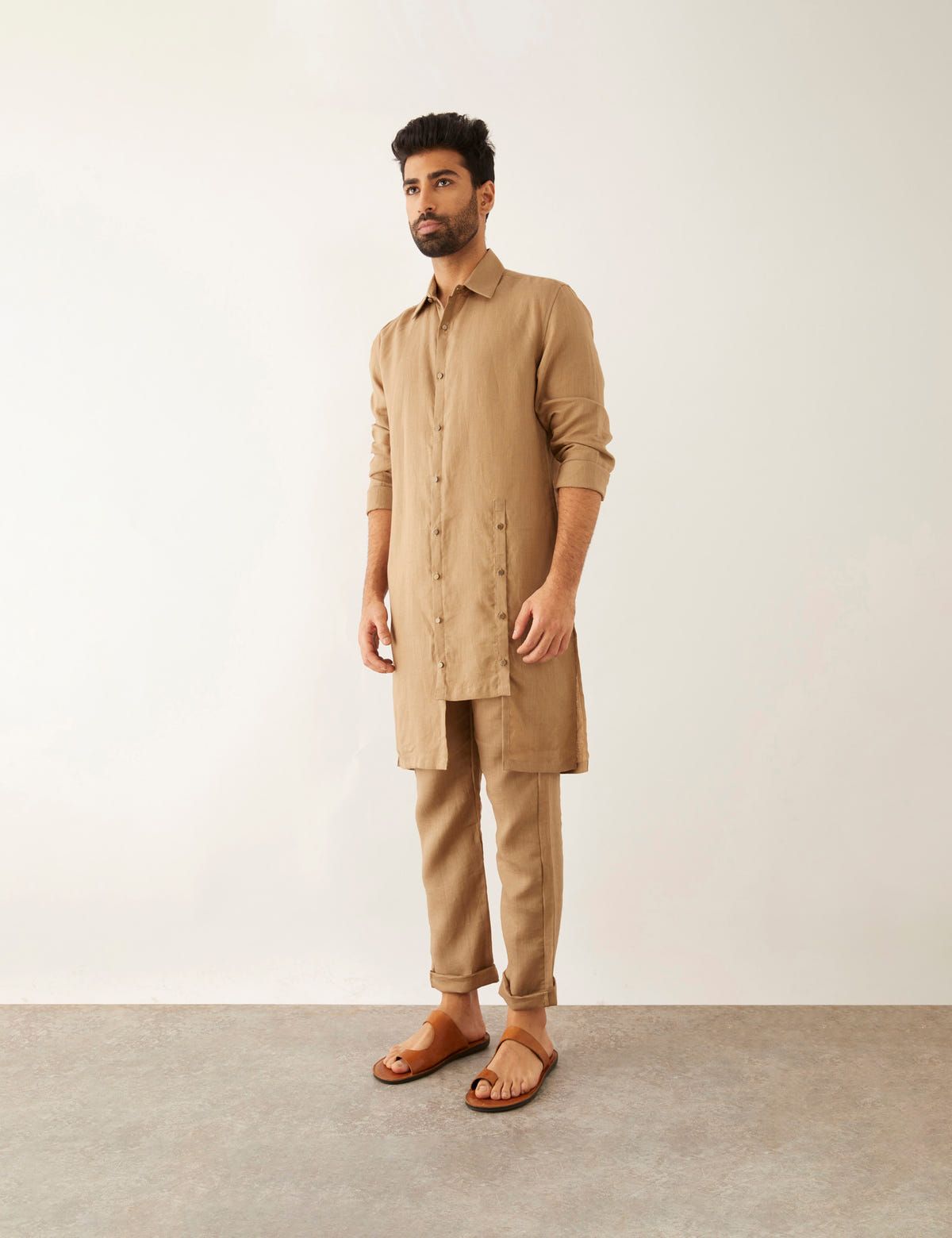ZEND - KURTA - KHAKI - image 3