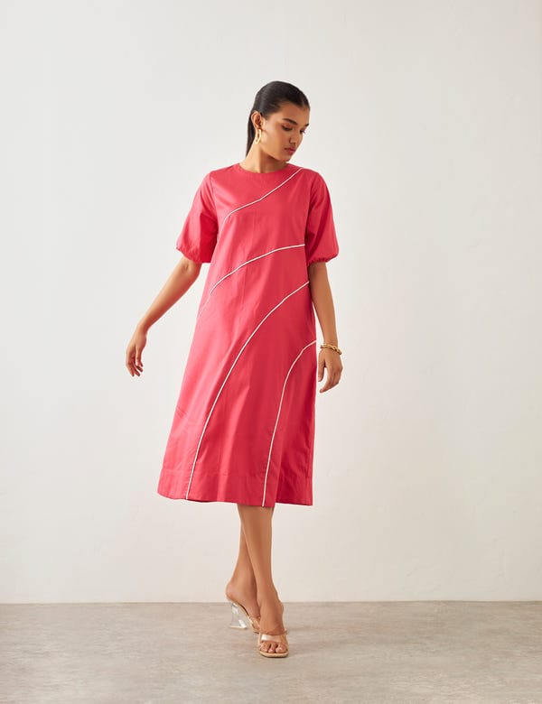 SON OF A NOBLE - SNOB — CHELSEA DRESS - ROSE